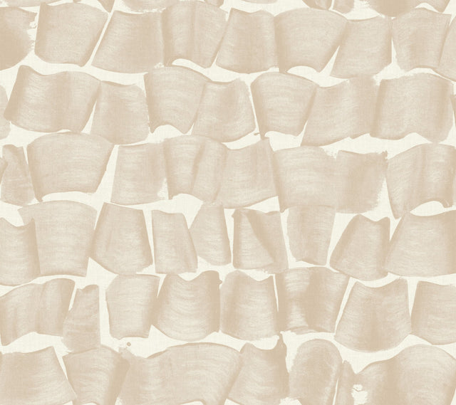 Brushed Ink Blush Wallpaper with Shodo Brushstroke Motif - York OI0653
