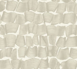 Brushed Ink Taupe Wallpaper with Calligraphic Brushstroke Pattern - York OI0654