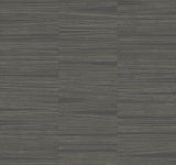 Line Stripe Charcoal Metallic Textured Wallpaper - York OI0661