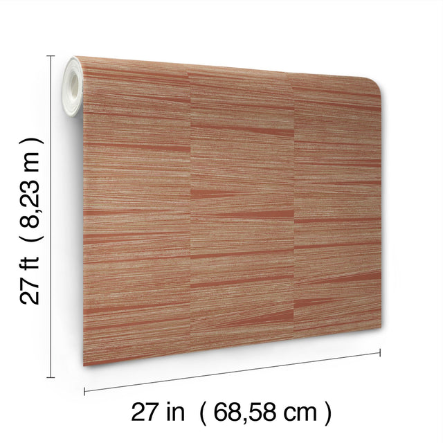 Line Stripe Brick Metallic Textures Wallpaper - York OI0662