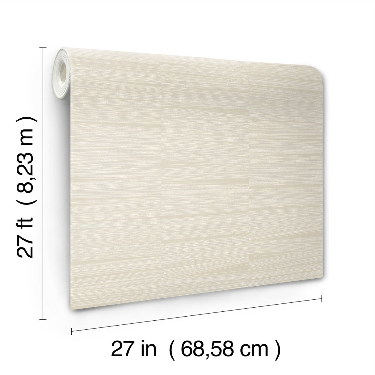 Line Stripe Beige Metallic Textures Wallpaper - York OI0665