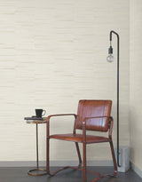 Line Stripe Beige Metallic Textures Wallpaper - York OI0665