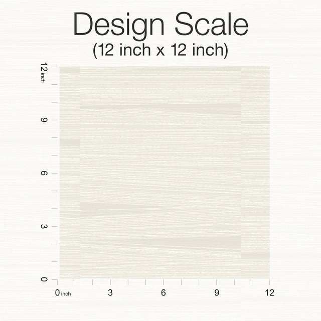 Line Stripe Putty Wallpaper with Metallic Textured Grasscloth Motif - York OI0666