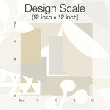 Cut Outs Neutral Geometric Abstract Wallpaper - York OI0672