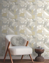 Cut Outs Neutral Geometric Abstract Wallpaper - York OI0672