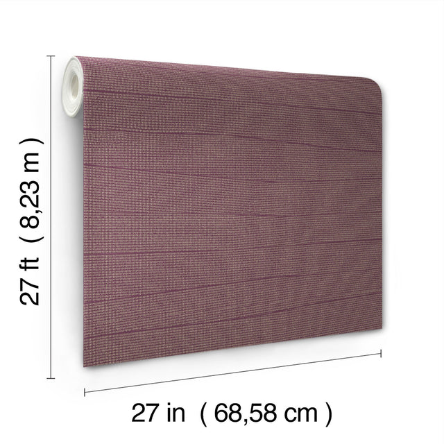 Natural Grid Mulberry Wallpaper with Metallic Geometric Lattice - York OI0691