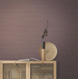 Natural Grid Mulberry Wallpaper with Metallic Geometric Lattice - York OI0691