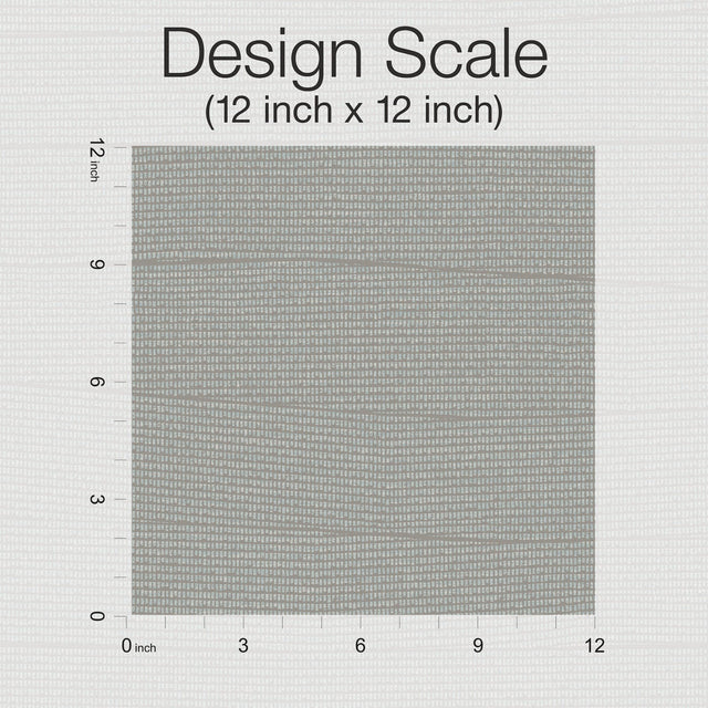 Natural Grid Greyed Sky Wallpaper with Geometric Lattice Pattern, Non Woven Unpasted - York OI0693