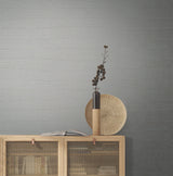 Natural Grid Greyed Sky Wallpaper with Geometric Lattice Pattern, Non Woven Unpasted - York OI0693