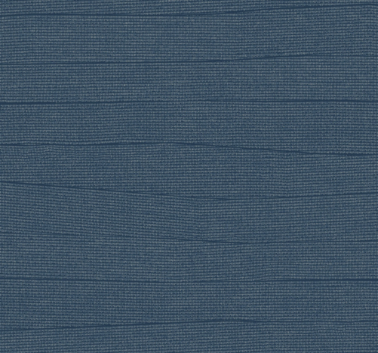 Natural Grid Navy Wallpaper with Metallic Geometric Lattice - York OI0694