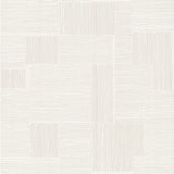 Contour Ivory Geometric Metallic Vinyl on Non Woven Wallpaper - York OI0701