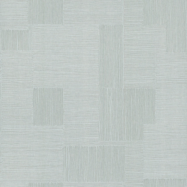 Contour Sky Blue Geometric Metallic Wallpaper - York OI0704