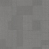 Contour Gunmetal Geometric Metallic Vinyl on Non Woven Wallpaper - York OI0705