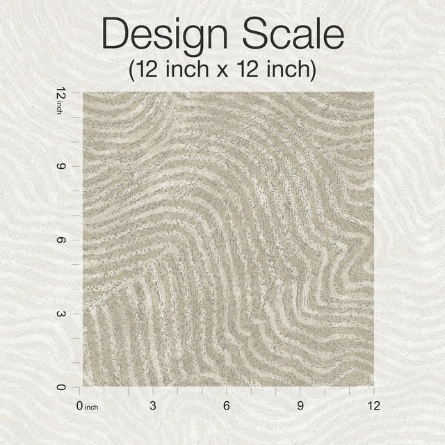 Modern Wood Taupe Metallic Geometric Wallpaper - York OI0712