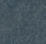 Modern Wood Indigo Wallpaper with Metallic Raised Ink Geometric Woodgrain Pattern - York OI0714