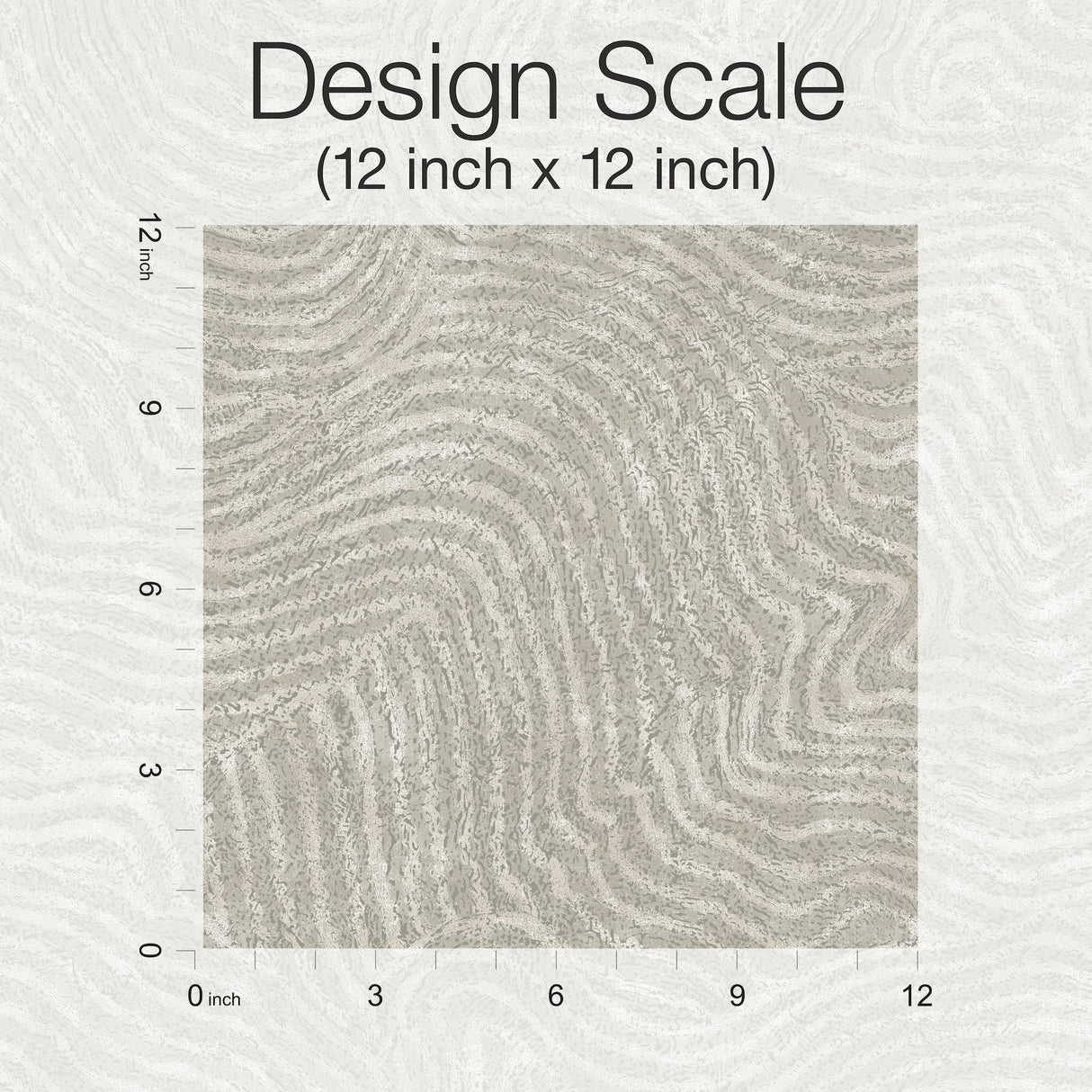 Modern Wood Grey Wallpaper with Metallic Raised Ink Woodgrain Pattern - York OI0715