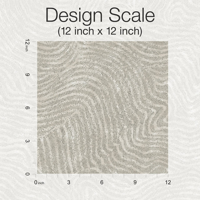 Modern Wood Grey Wallpaper with Metallic Raised Ink Woodgrain Pattern - York OI0715