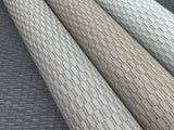 Checkerboard Grey Wallpaper with Textural Paperweave Plaid Pattern - York OI0722