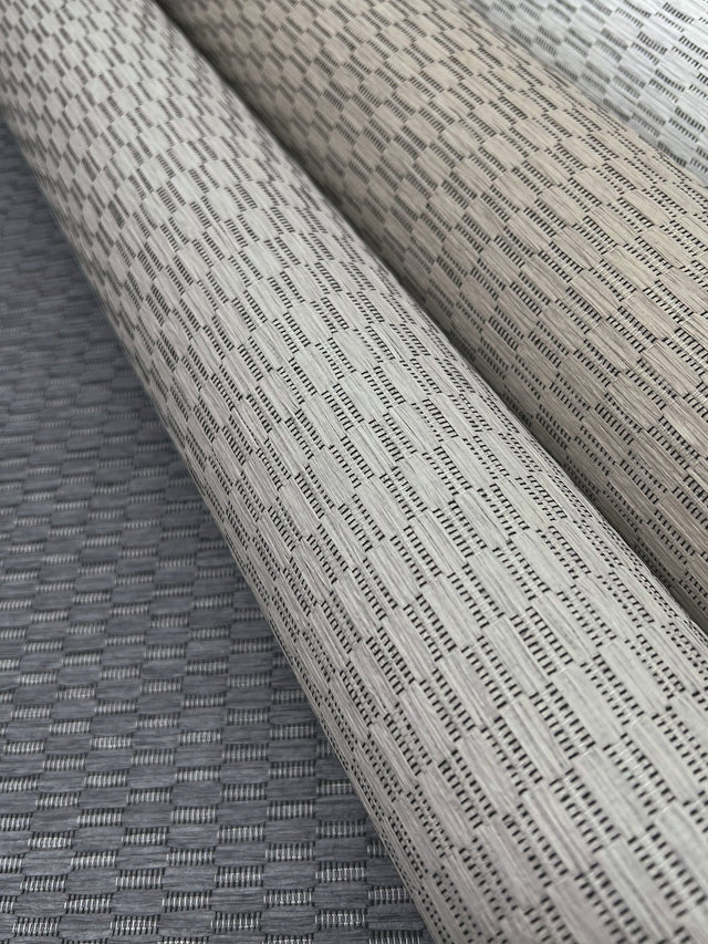 Checkerboard Putty Wallpaper with Paperweave Texture - York OI0723