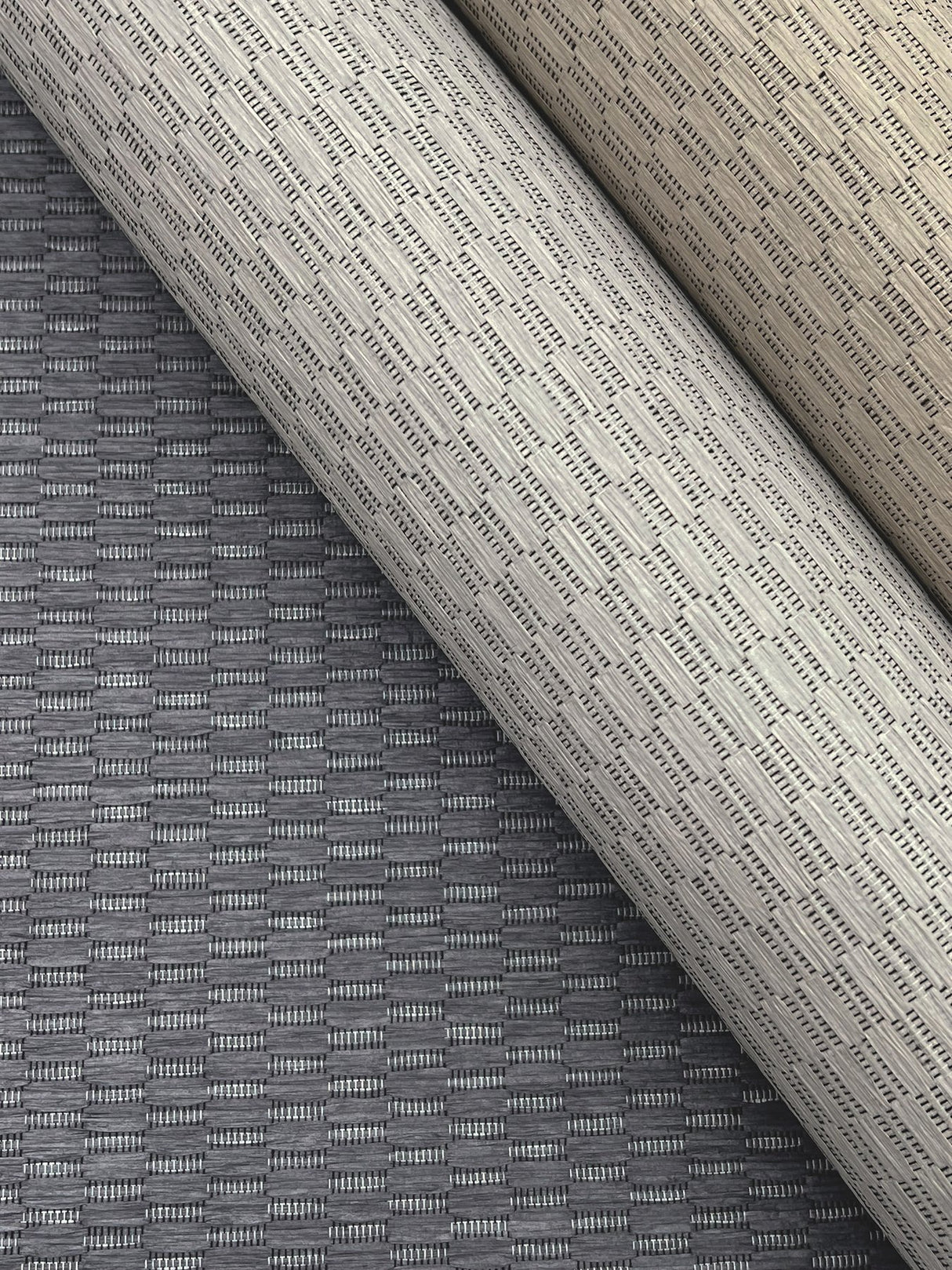 Checkerboard Putty Wallpaper with Paperweave Texture - York OI0723