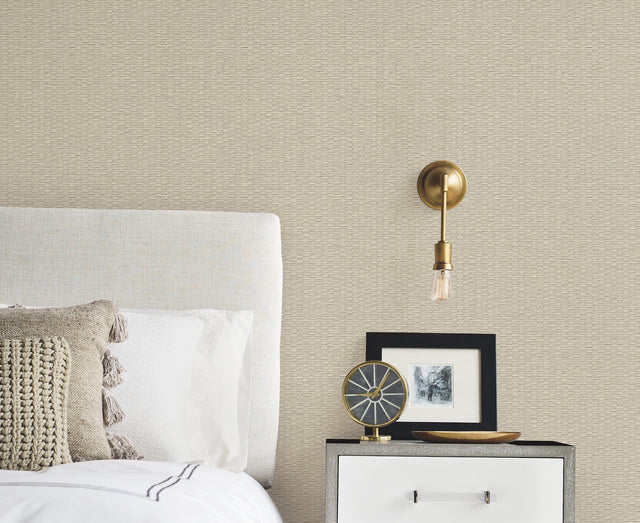 Checkerboard Putty Wallpaper with Paperweave Texture - York OI0723