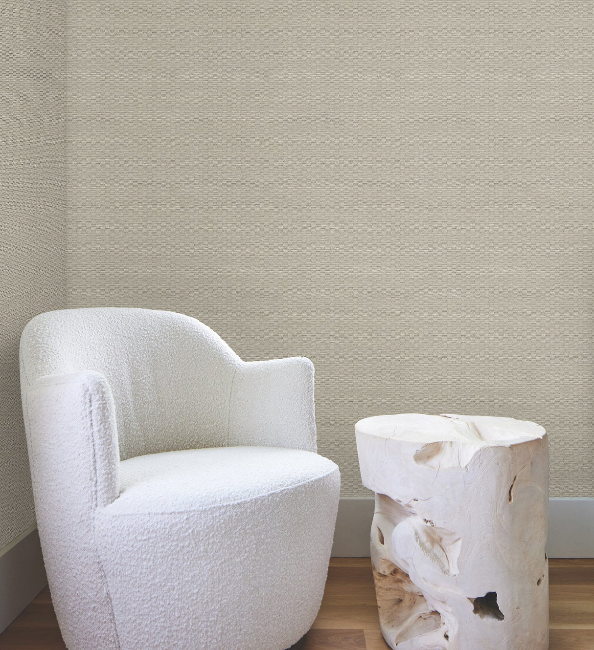 Checkerboard Putty Wallpaper with Paperweave Texture - York OI0723