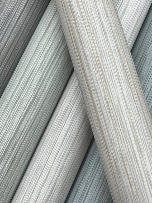 Vista Linen Textured Horizontal Stripe Wallpaper - York OI0733