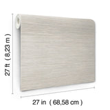 Vista Linen Textured Horizontal Stripe Wallpaper - York OI0733