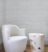 Vista Linen Textured Horizontal Stripe Wallpaper - York OI0733