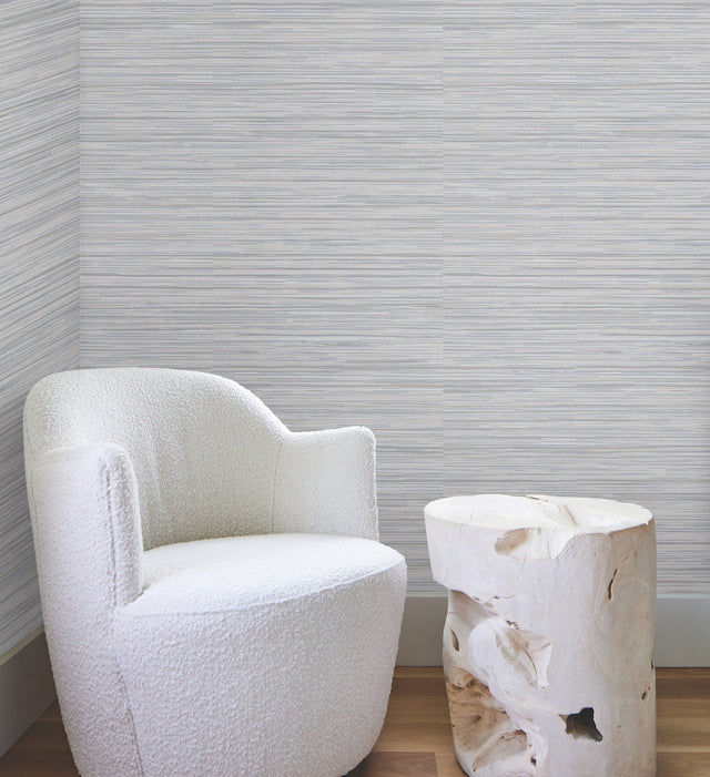 Vista Linen Textured Horizontal Stripe Wallpaper - York OI0733