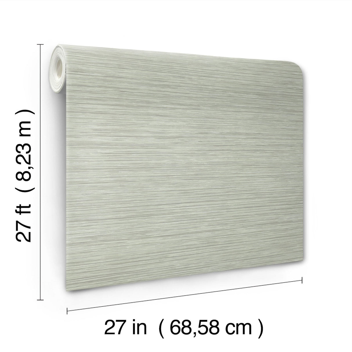 Vista Moss Textured Horizontal Stripe Wallpaper - York OI0734