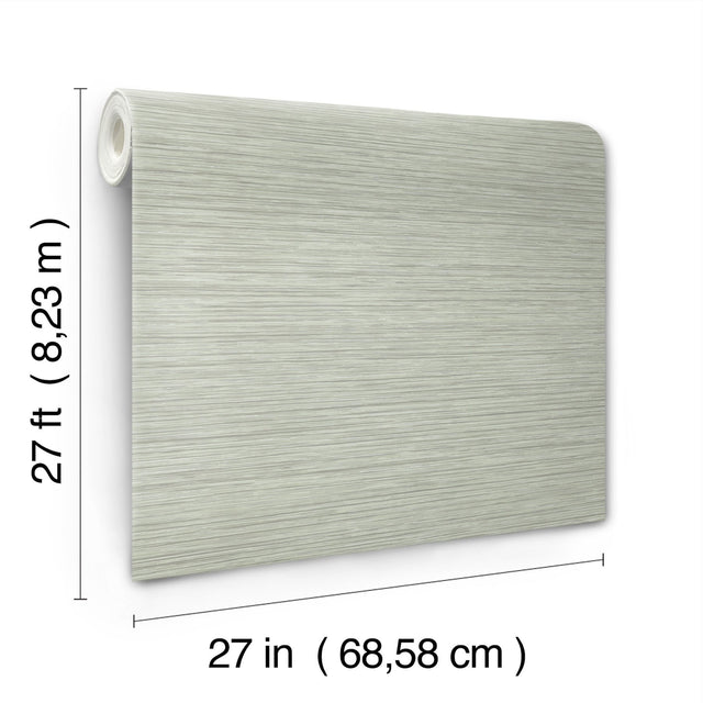 Vista Moss Textured Horizontal Stripe Wallpaper - York OI0734