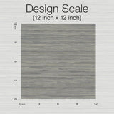 Vista Charcoal Textured Wallpaper with Raised Ink Horizontal Stria - York OI0735