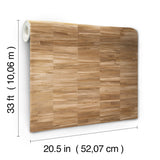 Reserve Brown Woodgrain Prepasted Wallpaper - York OM3603