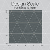 Ridge Dark Grey Geometric Wallpaper with Linear Triangle Motif - York OM3611