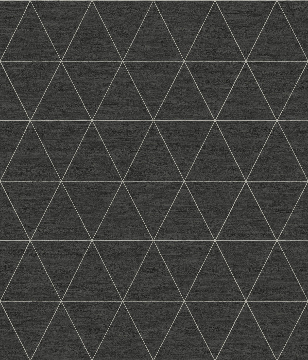 Ridge Midnight Black Geometric Triangles Prepasted Wallpaper - York OM3613