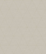 Ridge Taupe Geometric Wallpaper with Linear Triangle Motif - York OM3614