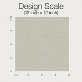 Ridge Taupe Geometric Wallpaper with Linear Triangle Motif - York OM3614