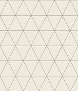 Ridge White & Black Wallpaper with Geometric Triangle Pattern, Modern Style - York OM3615