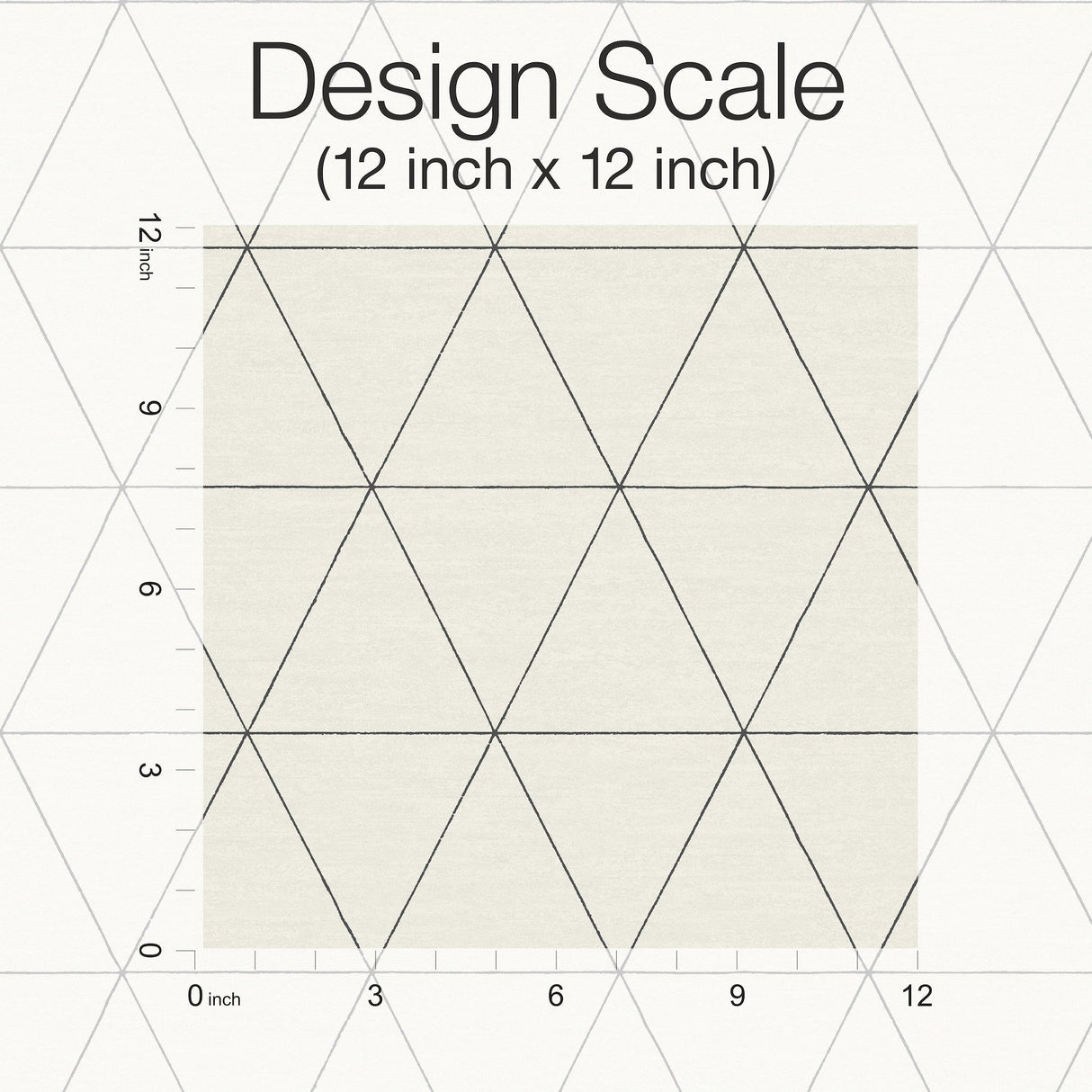 Ridge White & Black Wallpaper with Geometric Triangle Pattern, Modern Style - York OM3615