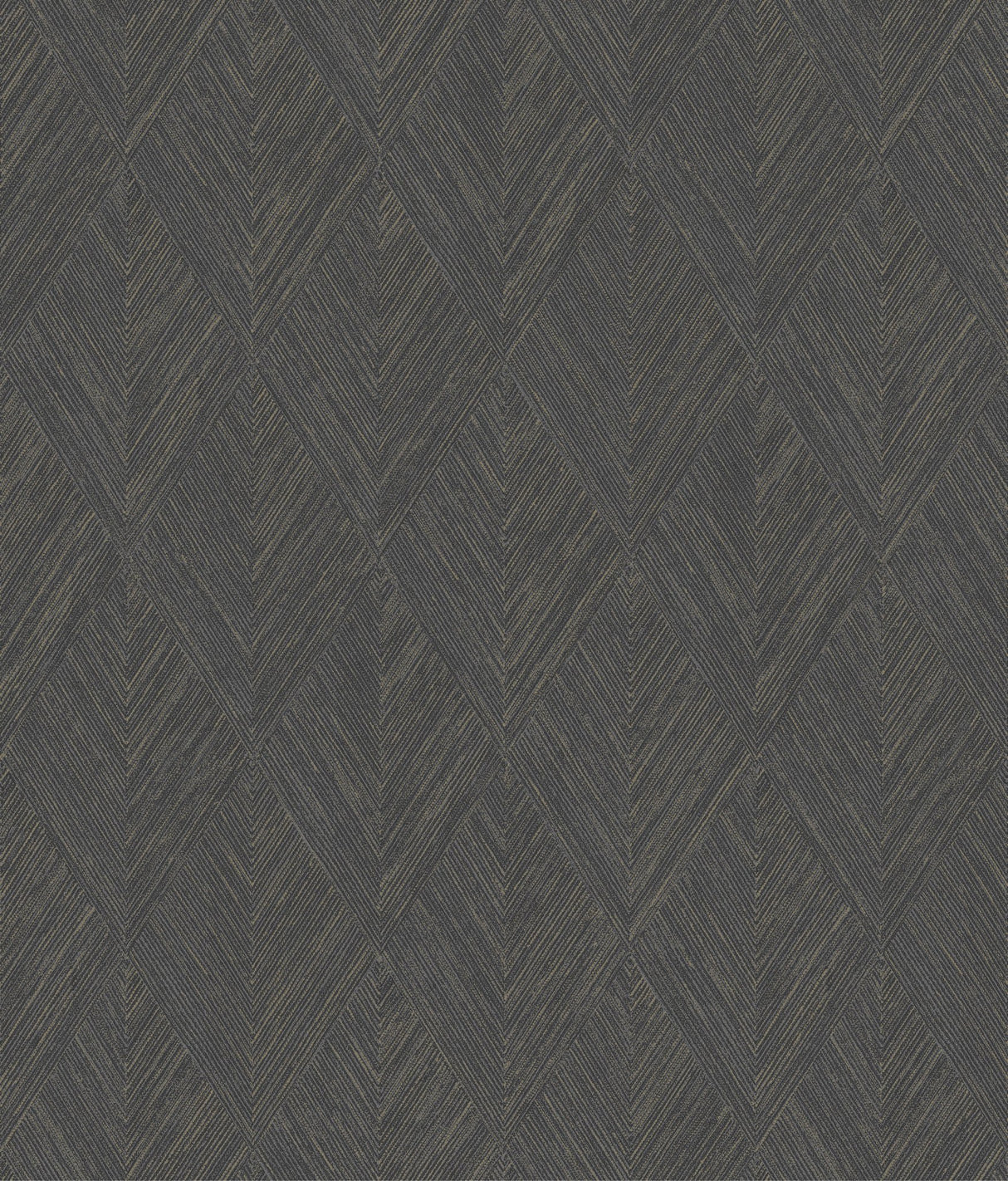 Belmont Black Wallpaper with Woven Diamond Geometric Motif - York OM3632
