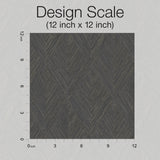 Belmont Black Wallpaper with Woven Diamond Geometric Motif - York OM3632
