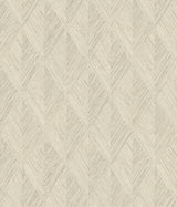 Belmont Beige Woven Diamond Wood Wallpaper- Magnolia Home OM3633