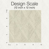 Belmont Beige Woven Diamond Wood Wallpaper- Magnolia Home OM3633