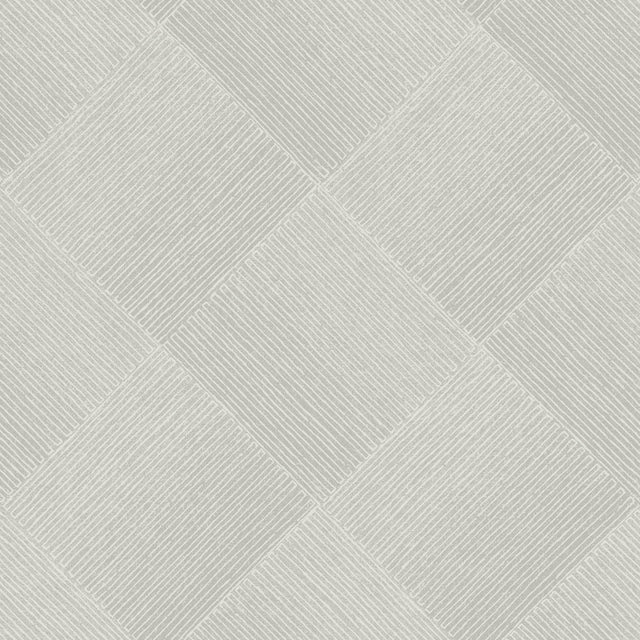 Channel Black Geometric Wallpaper with Diamond Furrow Pattern - York OM3641