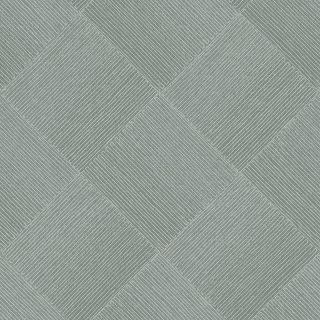 Channel Green Geometric Diamond Wallpaper - York OM3642