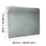 Channel Green Geometric Diamond Wallpaper - York OM3642