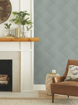 Channel Green Geometric Diamond Wallpaper - York OM3642