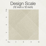 Channel Tan Geometric Wallpaper with Rugged Diamond Motif - York OM3643