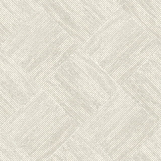 Channel Beige Geometric Wallpaper with Diamond Line Motif - York OM3644
